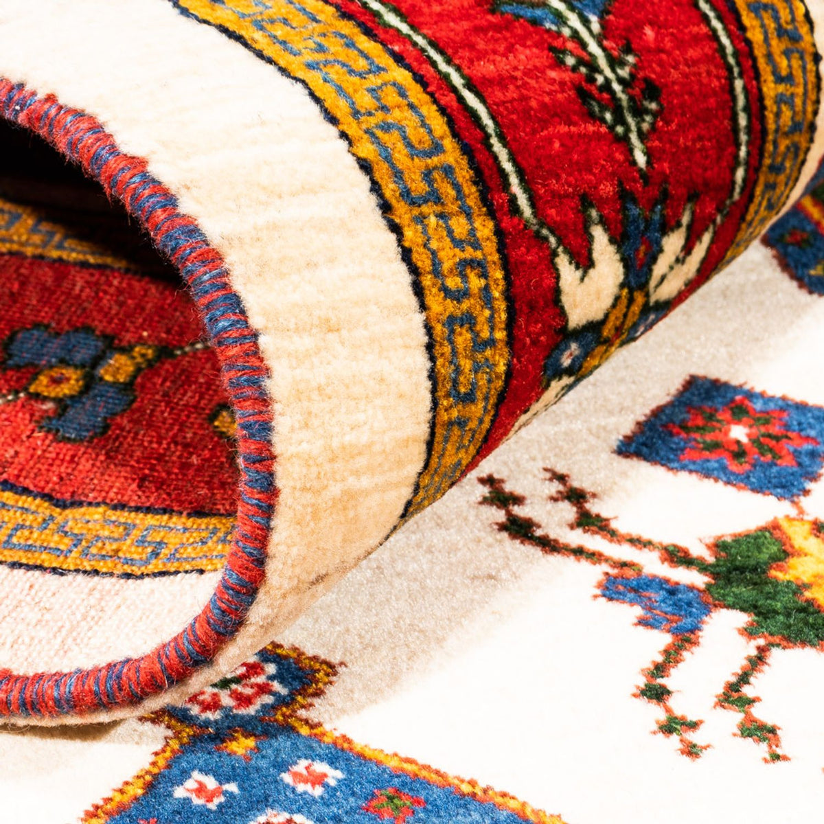 Tapis Gabbeh - Persan - 205 x 153 cm - multicolore