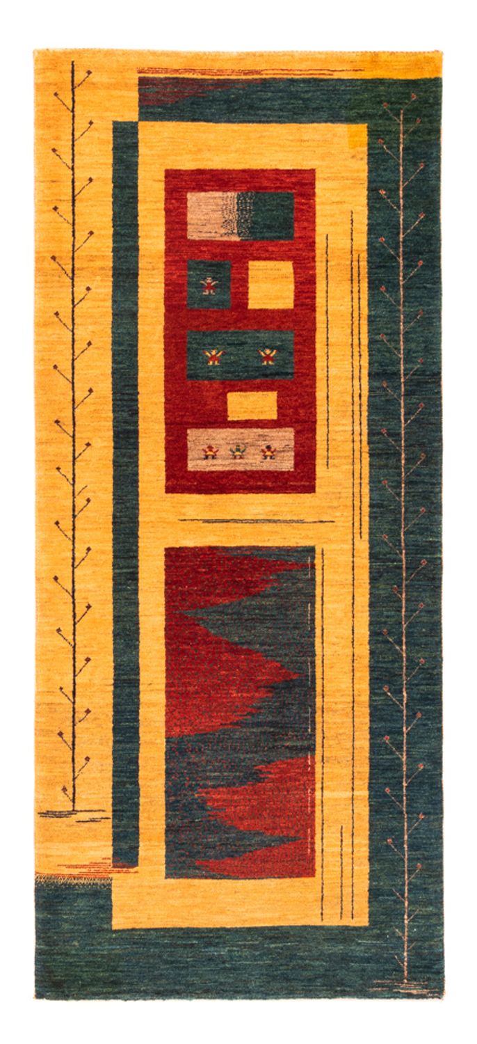 Tapis de couloir Tapis Gabbeh - Persan - 198 x 80 cm - multicolore