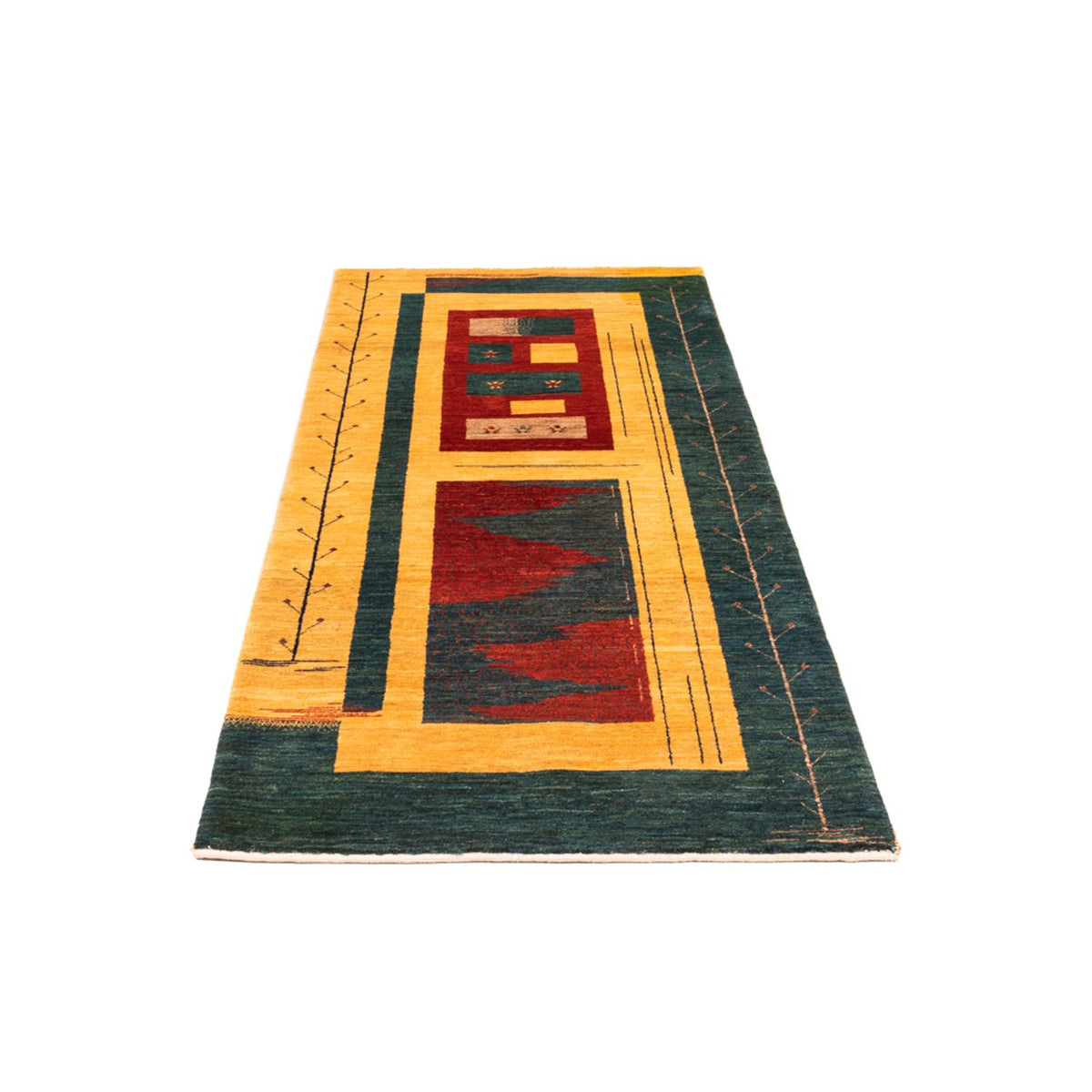 Tapis de couloir Tapis Gabbeh - Persan - 198 x 80 cm - multicolore