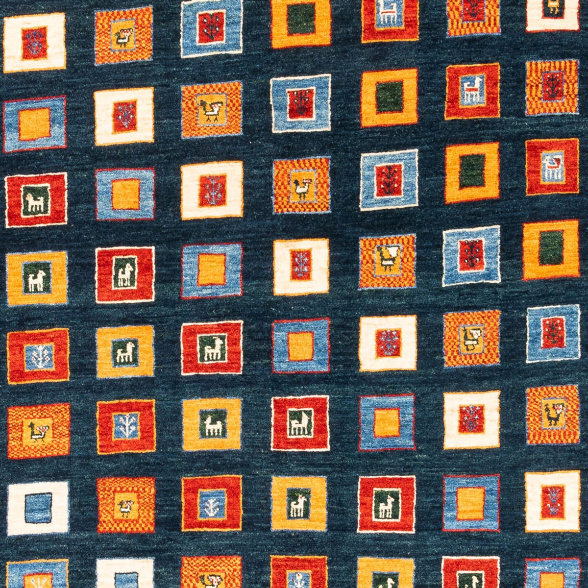 Tapis Gabbeh - Persan - 238 x 168 cm - multicolore