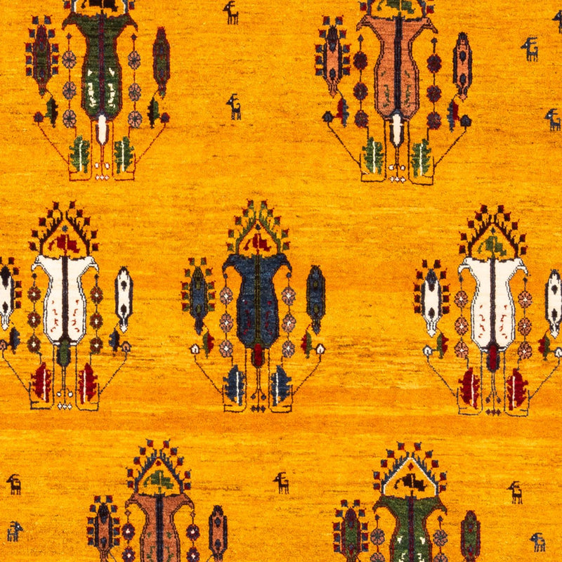 Tapis Gabbeh - Persan - 230 x 150 cm - or