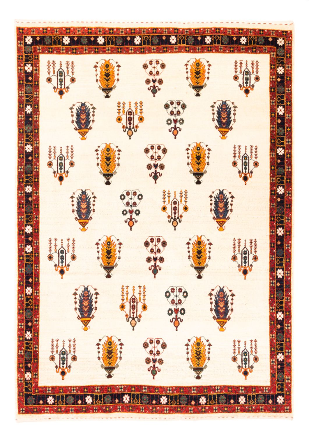 Tapis Gabbeh - Persan - 215 x 152 cm - crème