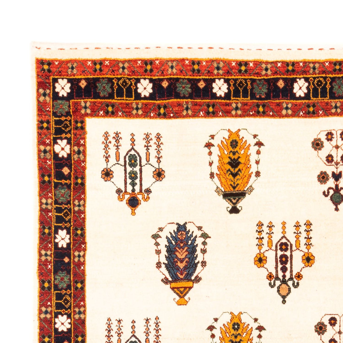 Tapis Gabbeh - Persan - 215 x 152 cm - crème