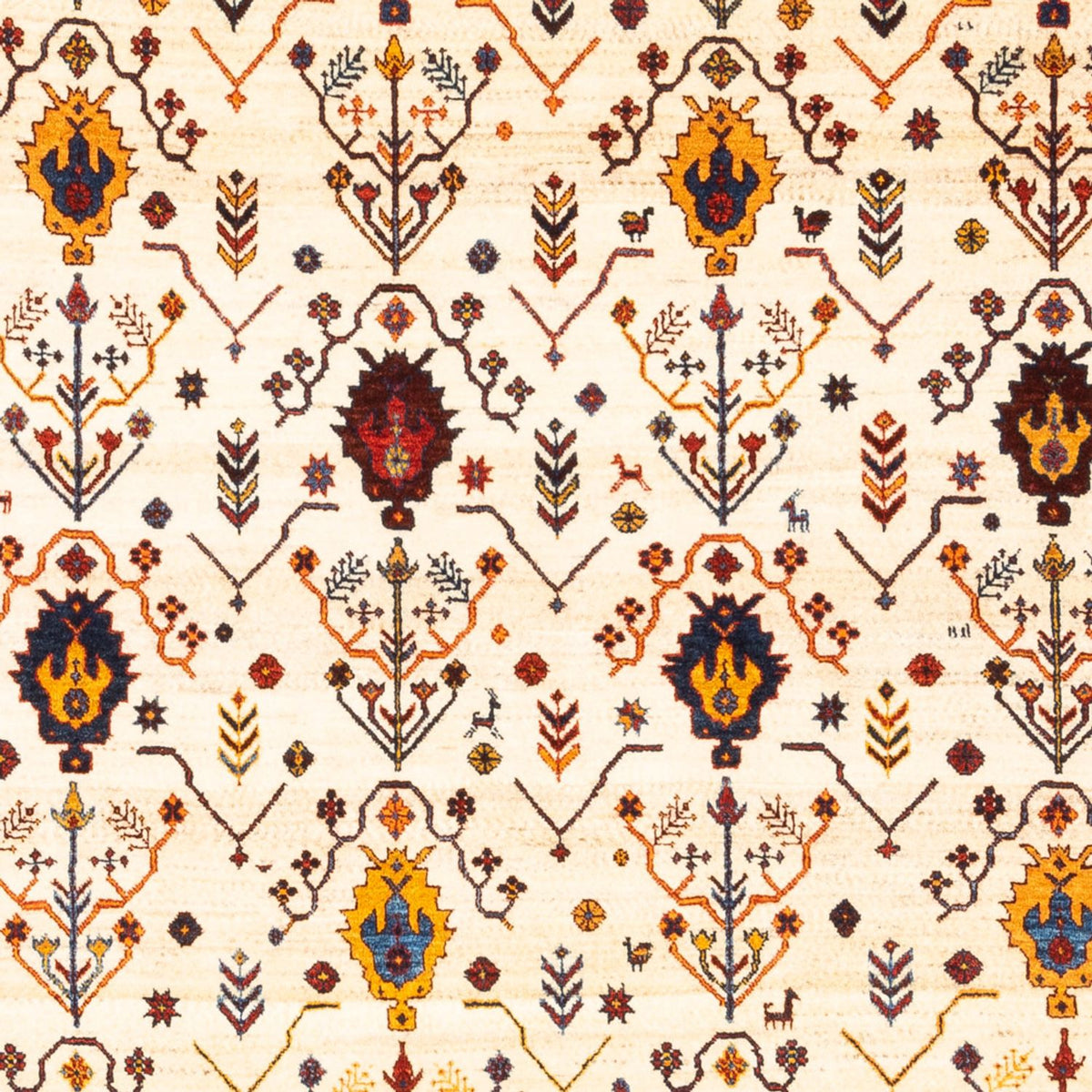 Tapis Gabbeh - Persan - 212 x 155 cm - crème