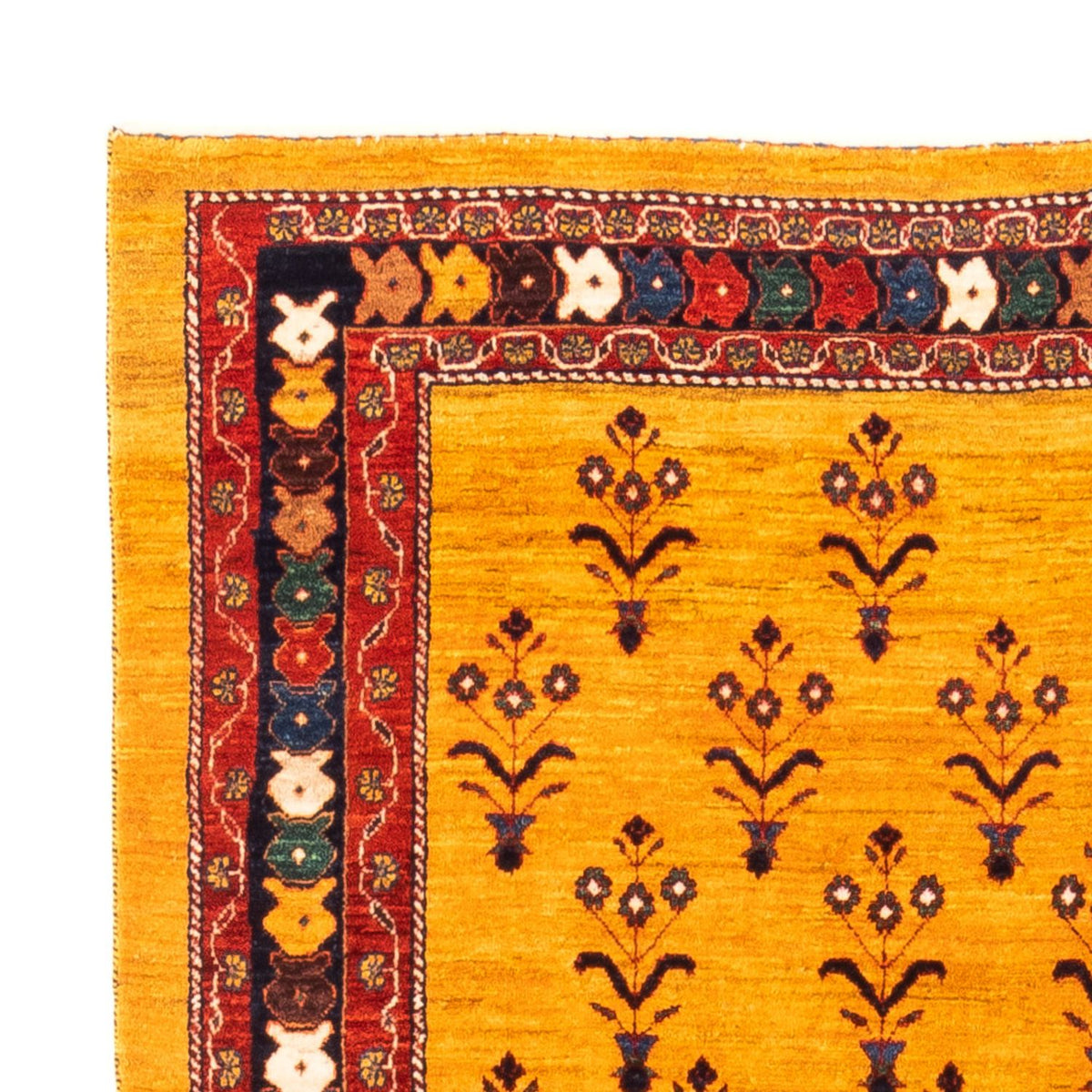 Tapis Gabbeh - Persan - 198 x 149 cm - or