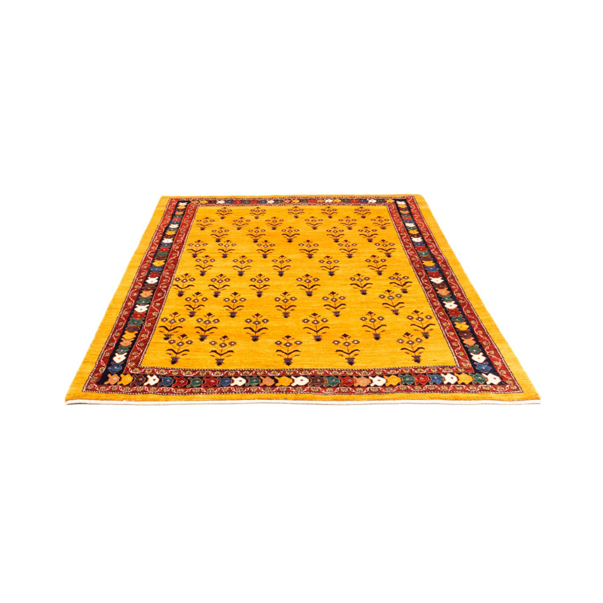 Tapis Gabbeh - Persan - 198 x 149 cm - or
