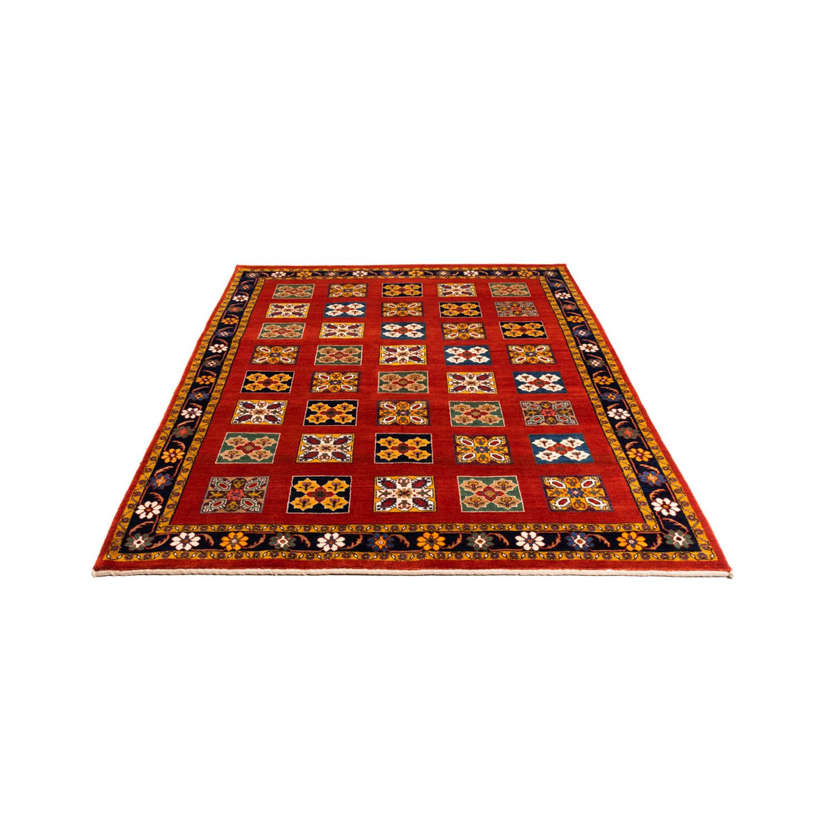 Tapis Gabbeh - Persan - 213 x 150 cm - orange