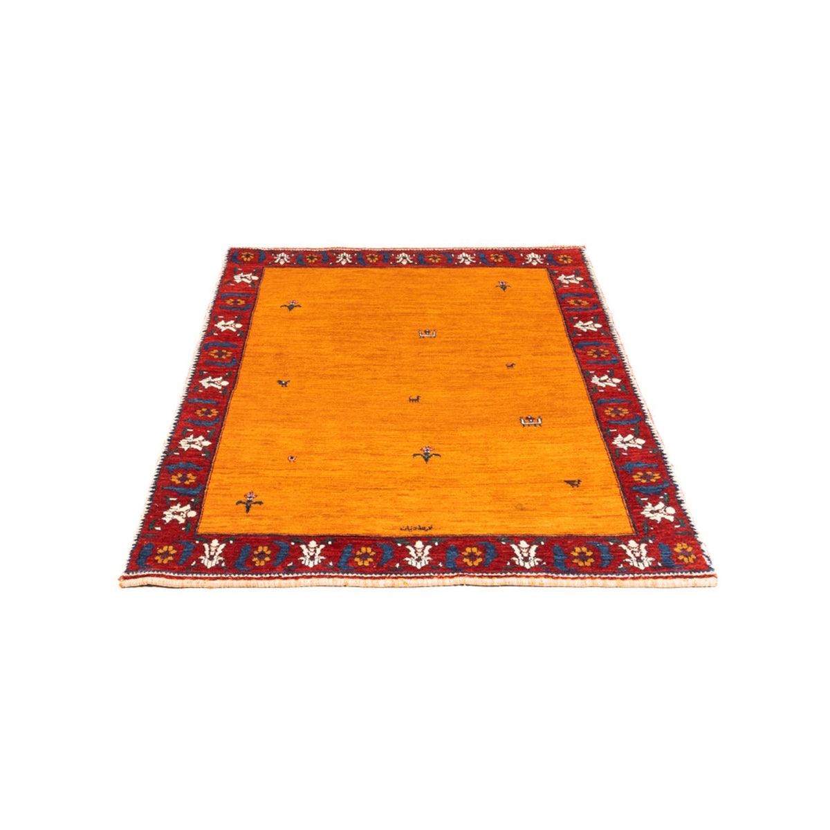 Tapis Gabbeh - Persan - 165 x 107 cm - or