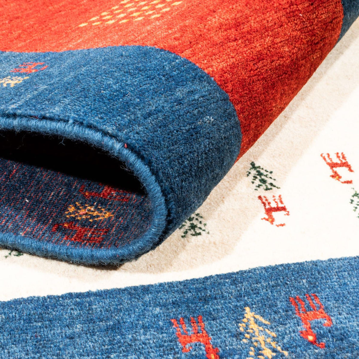 Tapis Gabbeh - Persan - 202 x 155 cm - crème