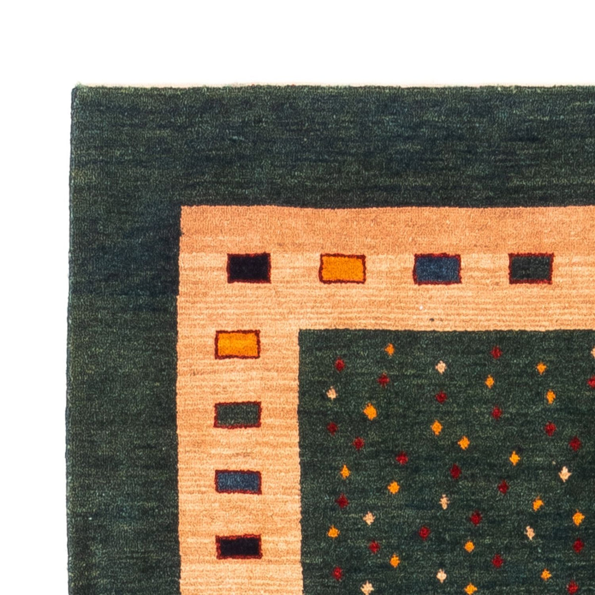 Tapis de couloir Tapis Gabbeh - Persan - 226 x 86 cm - vert