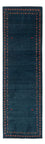 Tapis de couloir Tapis Gabbeh - Persan - 251 x 80 cm - bleu foncé