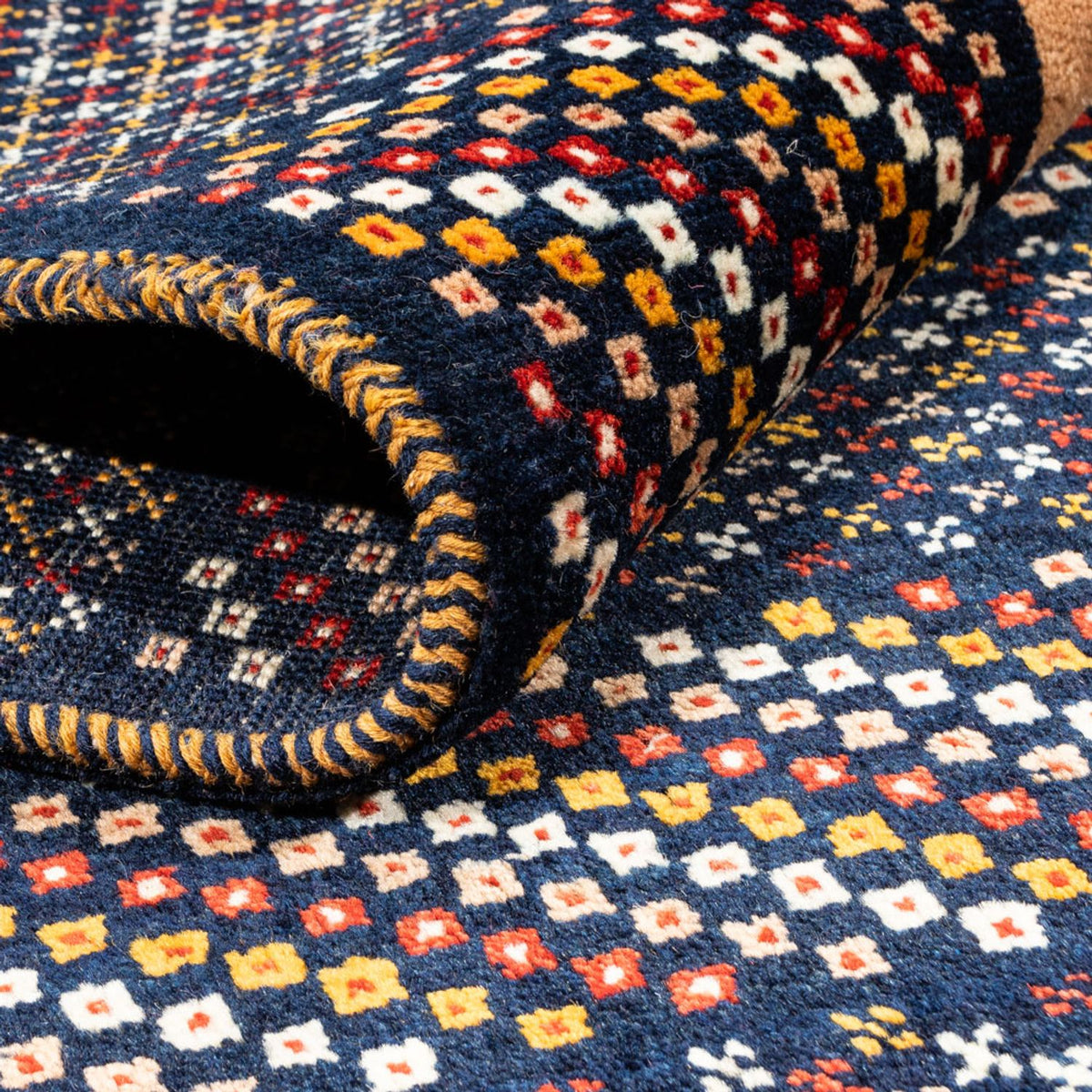 Tapis Gabbeh - Persan - 200 x 156 cm - multicolore