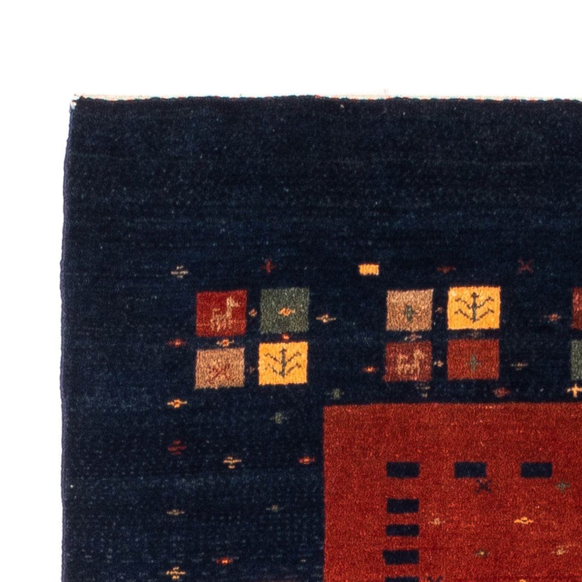 Tapis de couloir Tapis Gabbeh - Persan - 214 x 80 cm - rouge