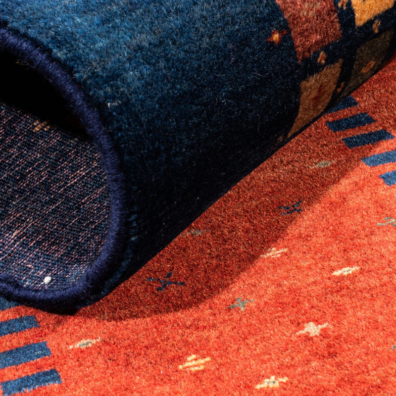 Tapis de couloir Tapis Gabbeh - Persan - 214 x 80 cm - rouge