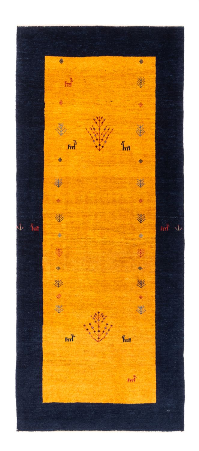 Tapis de couloir Tapis Gabbeh - Persan - 188 x 82 cm - or