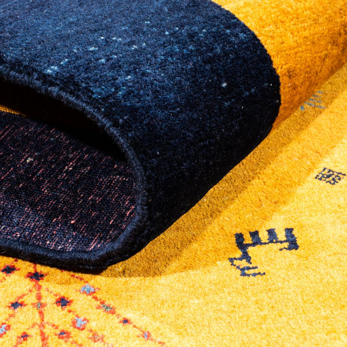 Tapis de couloir Tapis Gabbeh - Persan - 188 x 82 cm - or