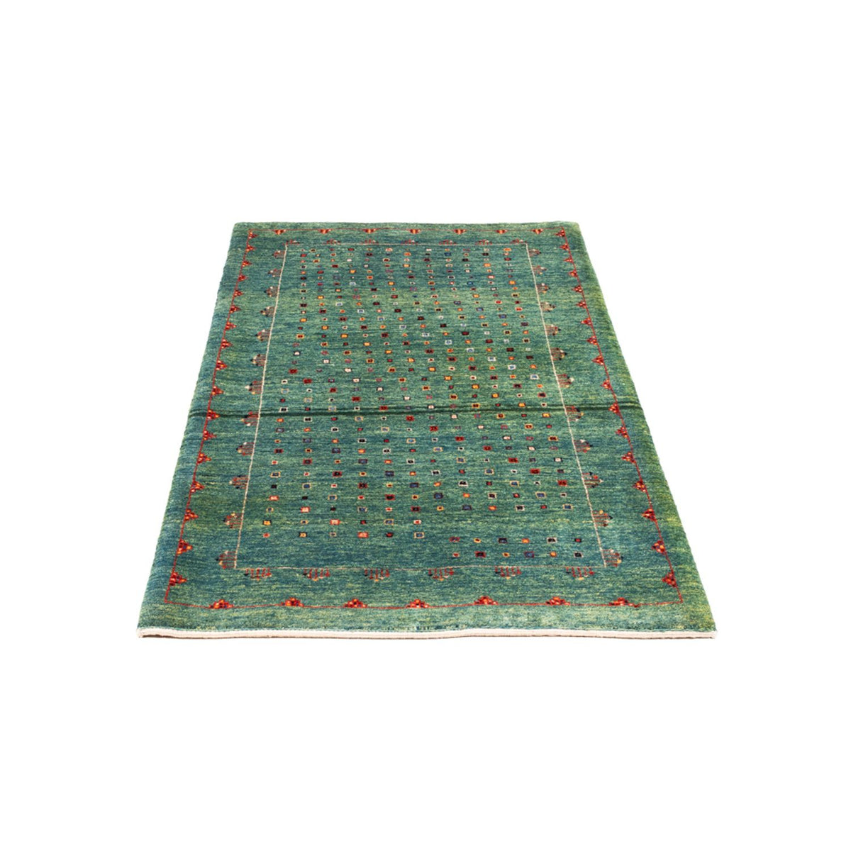 Tapis Gabbeh - Persan - 163 x 84 cm - vert