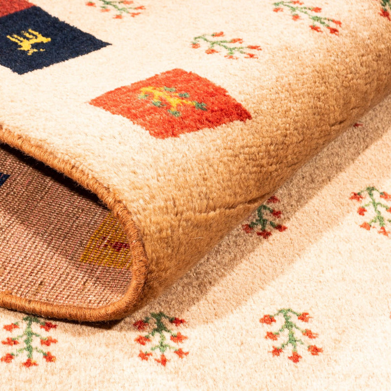 Tapis Gabbeh - Persan - 155 x 107 cm - beige