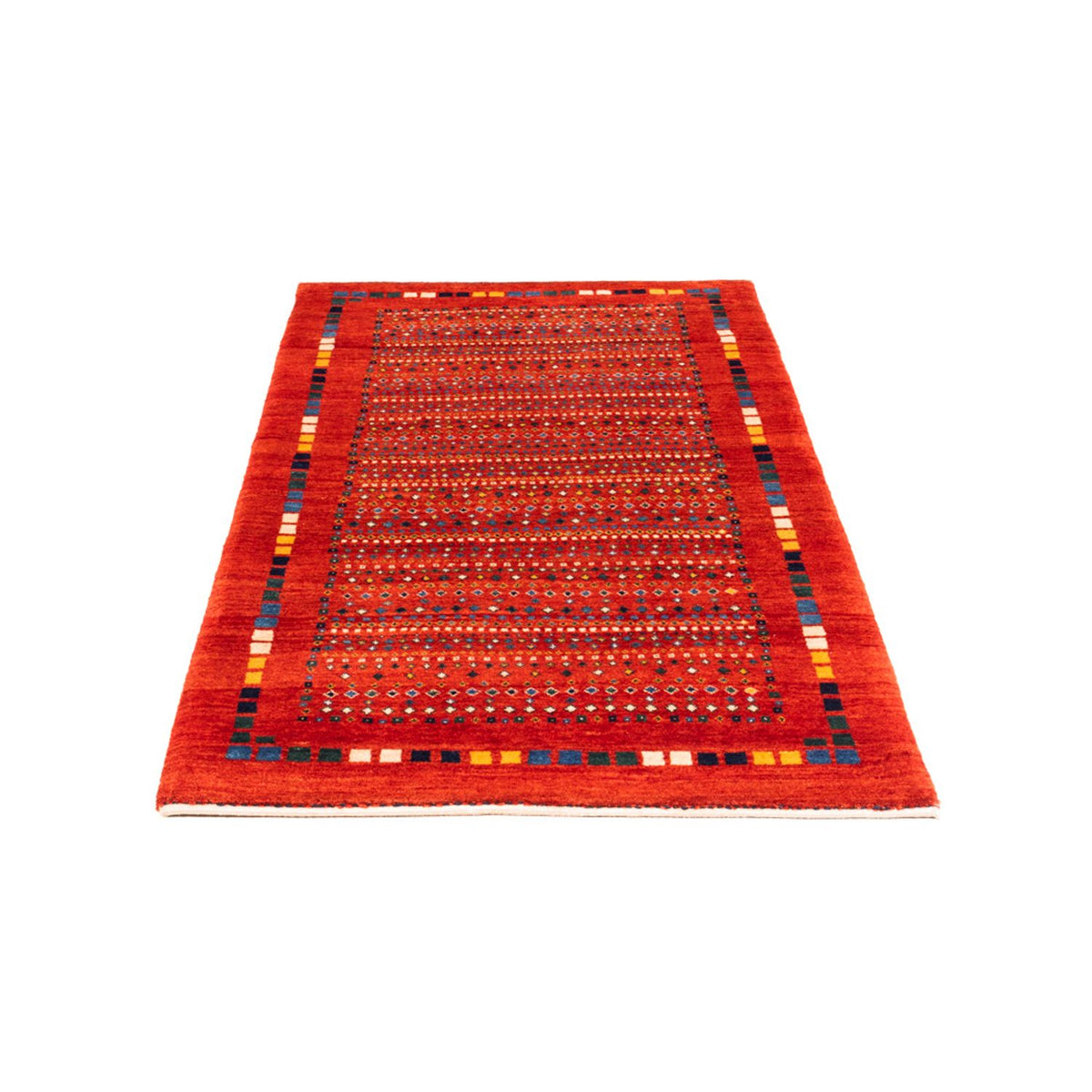 Tapis Gabbeh - Persan - 144 x 80 cm - rouge