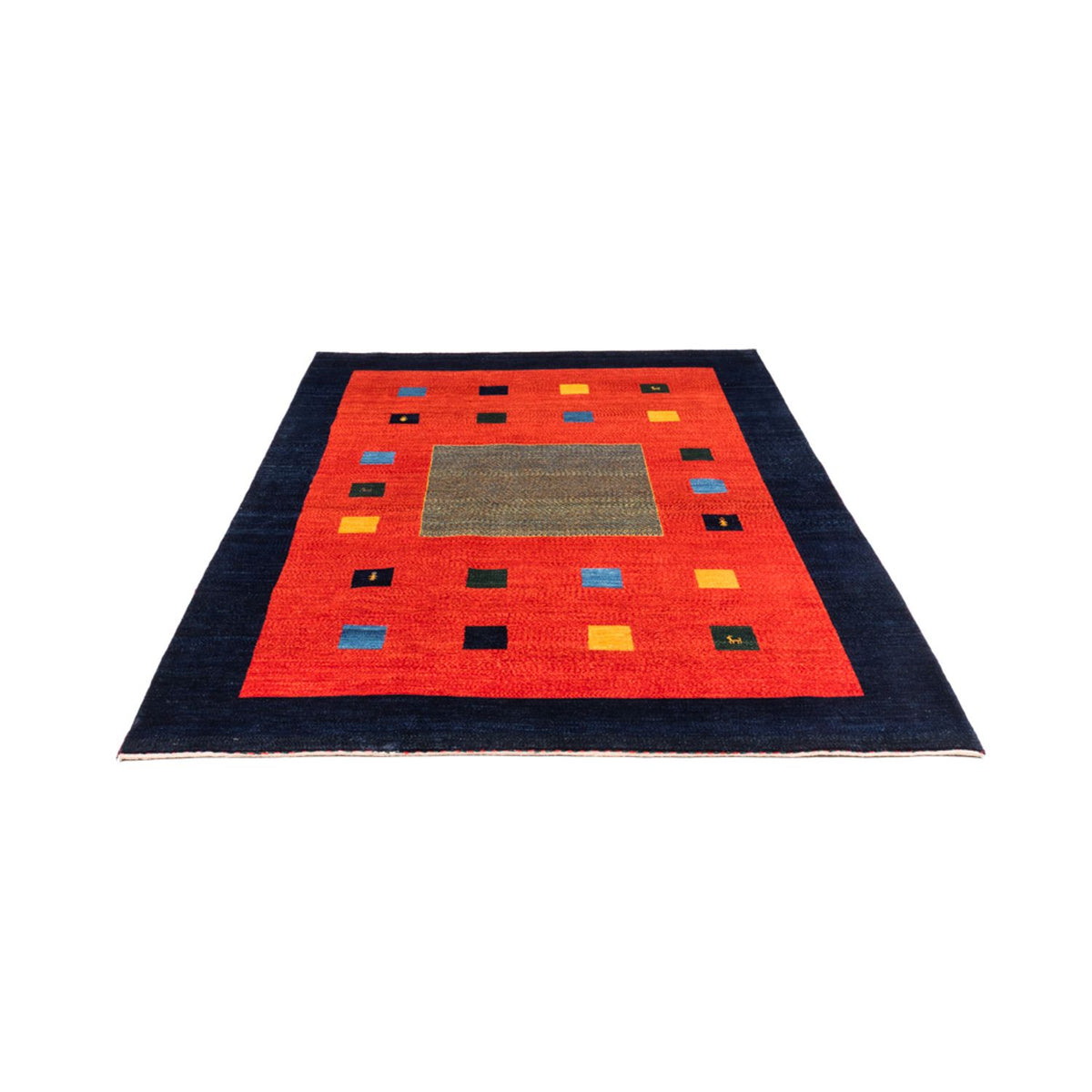 Tapis Gabbeh - Persan - 255 x 178 cm - rouge