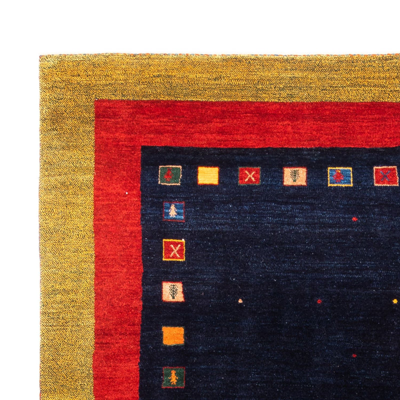 Tapis Gabbeh - Persan - 216 x 158 cm - bleu foncé