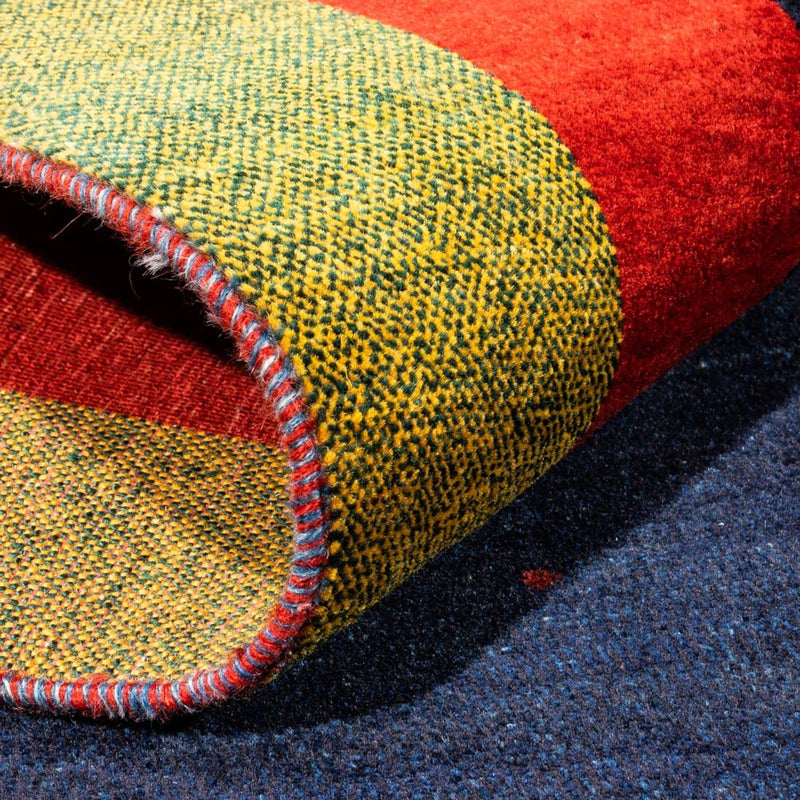 Tapis Gabbeh - Persan - 216 x 158 cm - bleu foncé