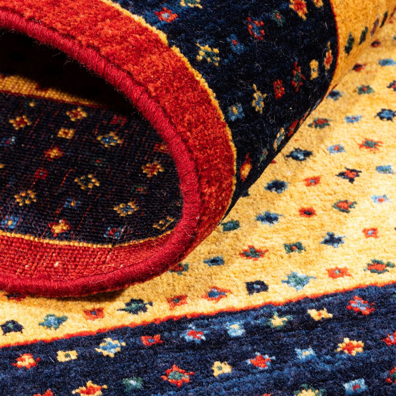Tapis Gabbeh - Persan - 129 x 80 cm - or