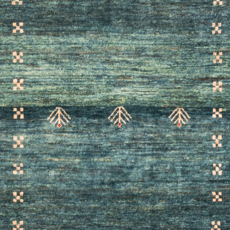 Tapis Gabbeh - Persan - 146 x 102 cm - vert