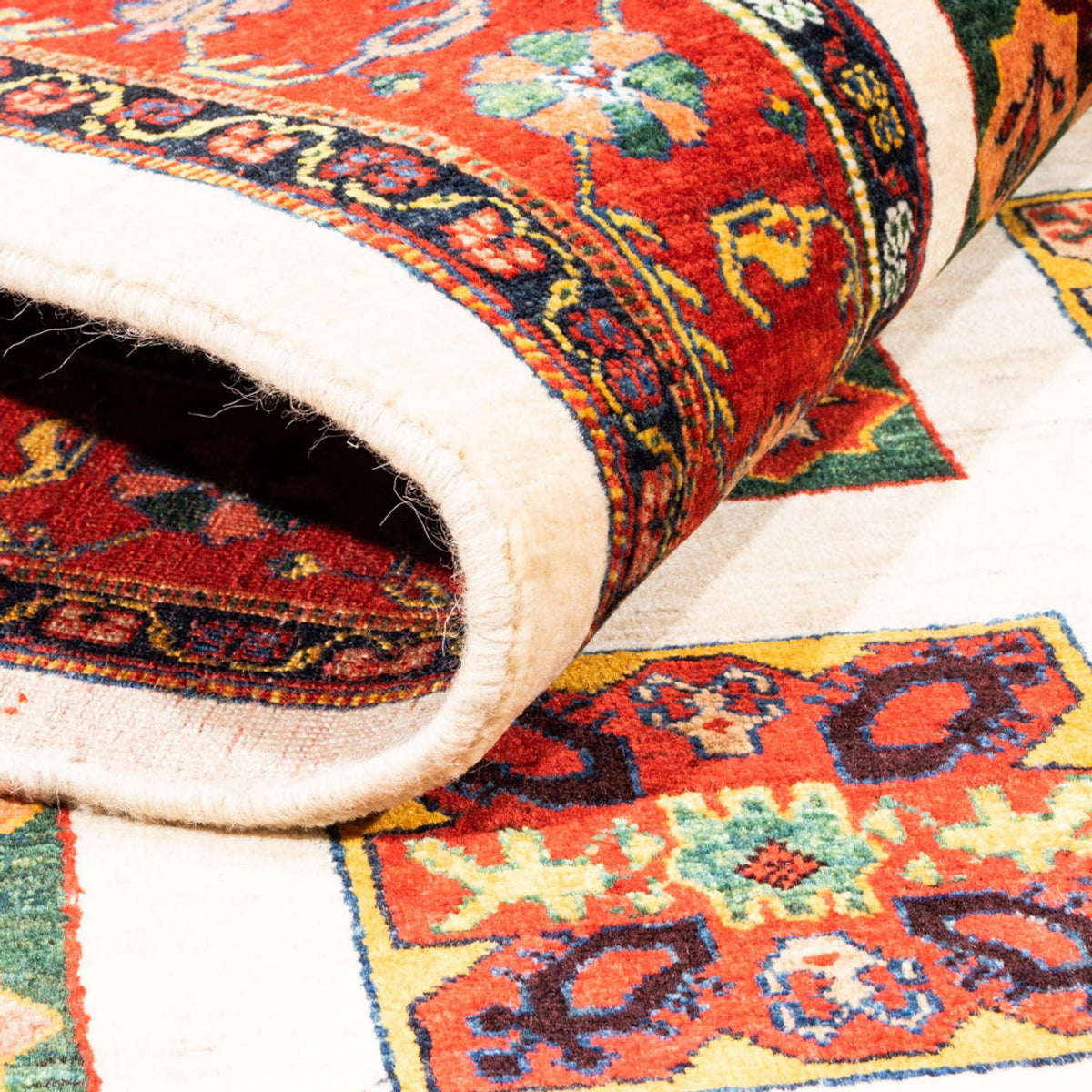 Tapis Gabbeh - Persan - 204 x 157 cm - crème