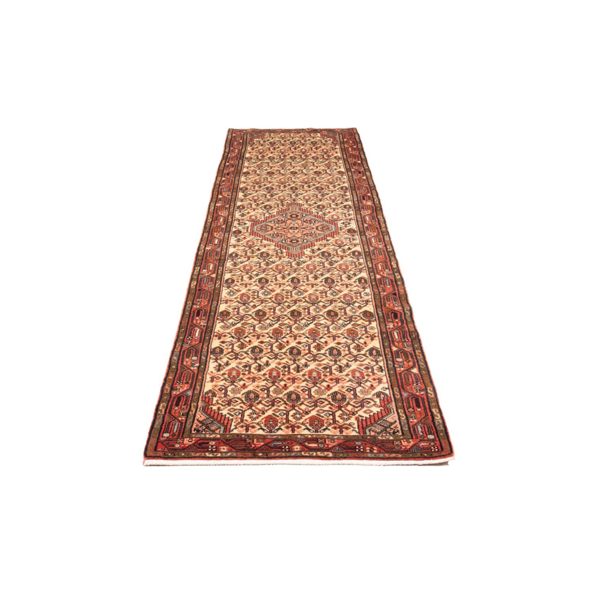 Tapis de couloir Tapis persan - Nomadic - 306 x 80 cm - crème