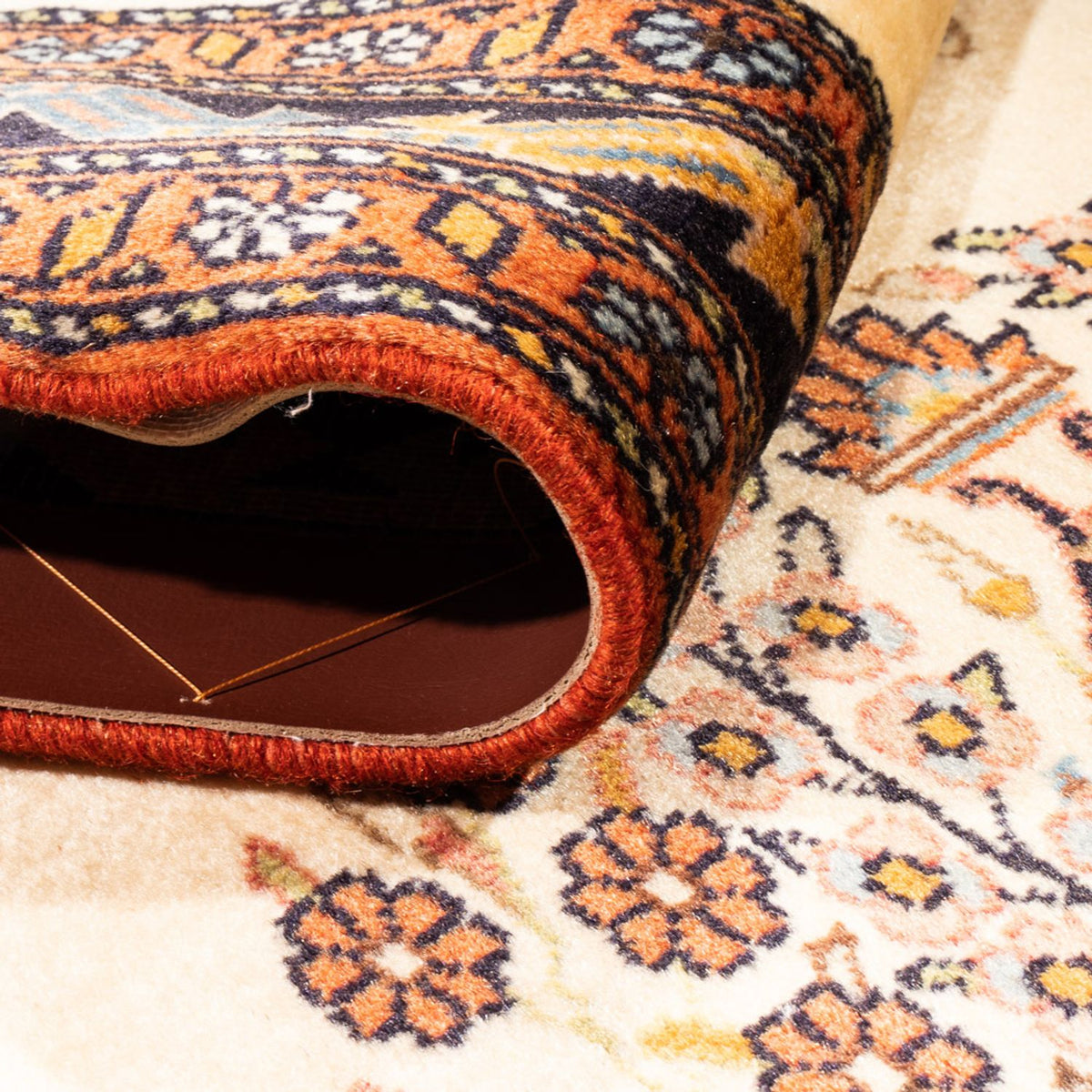 Tapis de couloir Tapis persan - Nomadic - 290 x 75 cm - crème