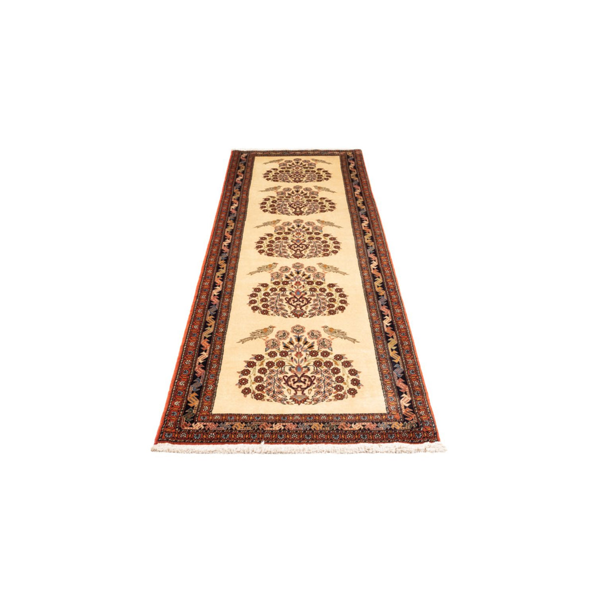 Tapis de couloir Tapis persan - Nomadic - 290 x 75 cm - crème