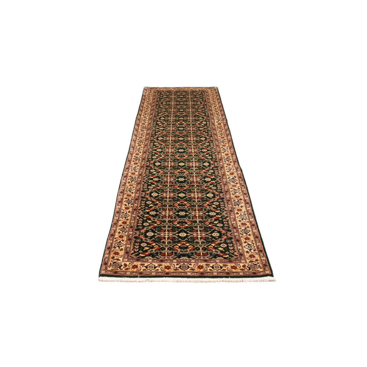Tapis de couloir Tapis persan - Classique - 304 x 75 cm - vert