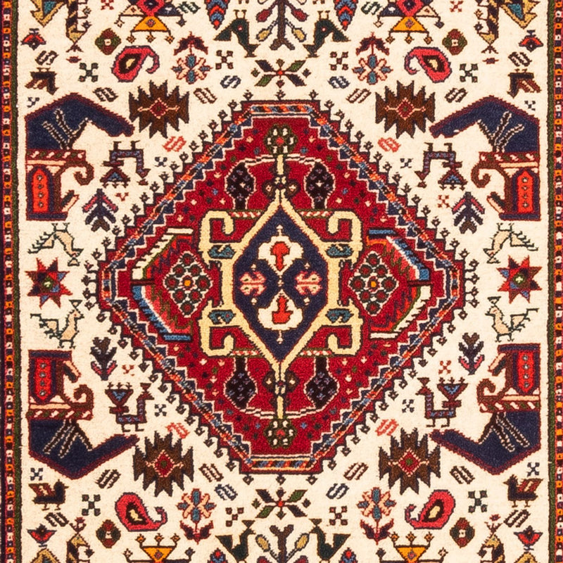 Tapis de couloir Tapis persan - Nomadic - 253 x 77 cm - crème