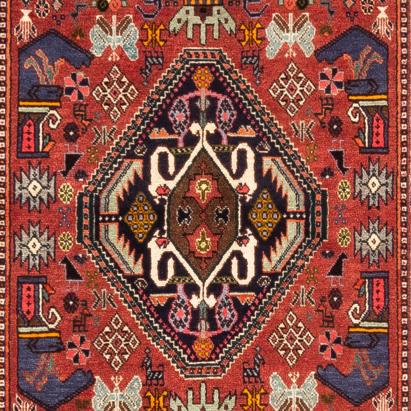 Tapis de couloir Tapis persan - Nomadic - 258 x 80 cm - rouge
