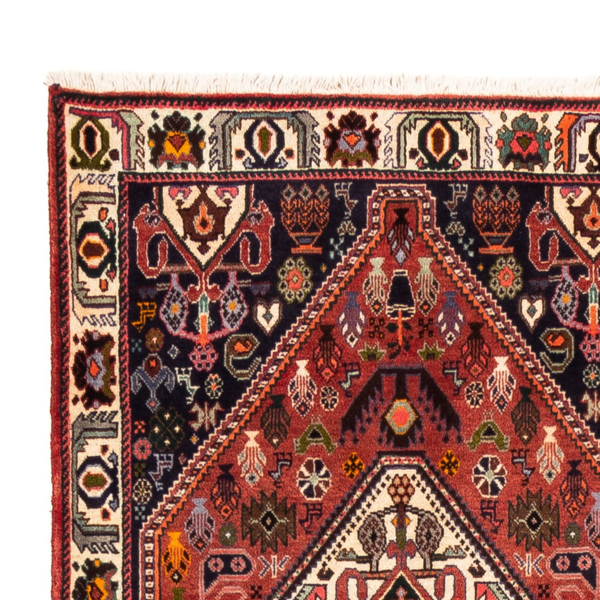 Tapis de couloir Tapis persan - Nomadic - 258 x 80 cm - rouge