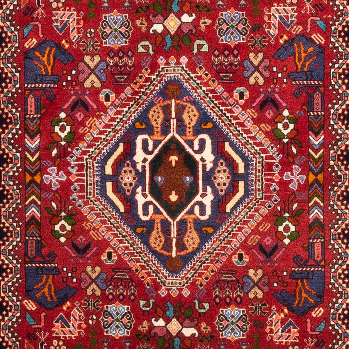Tapis de couloir Tapis persan - Nomadic - 248 x 83 cm - rouge