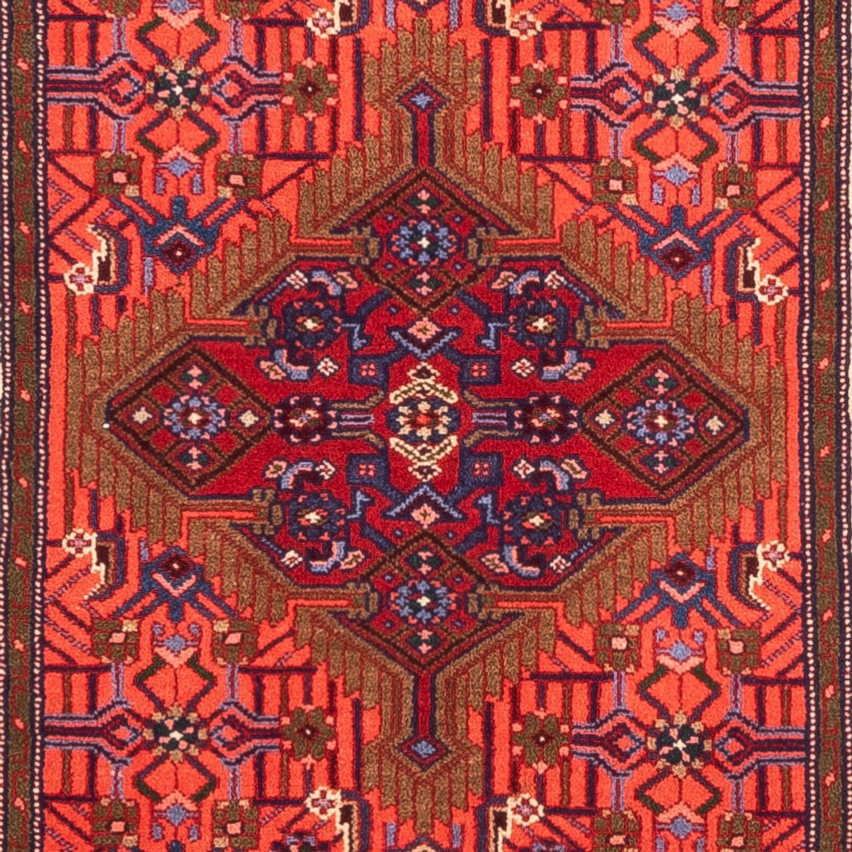 Tapis de couloir Tapis persan - Nomadic - 284 x 79 cm - rouge