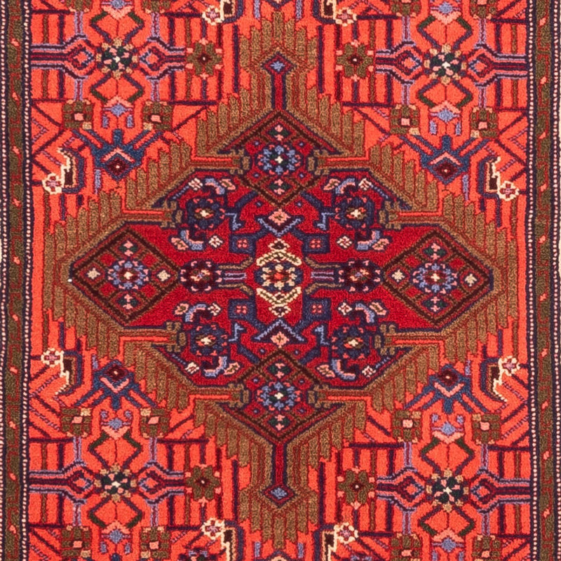 Tapis de couloir Tapis persan - Nomadic - 284 x 79 cm - rouge