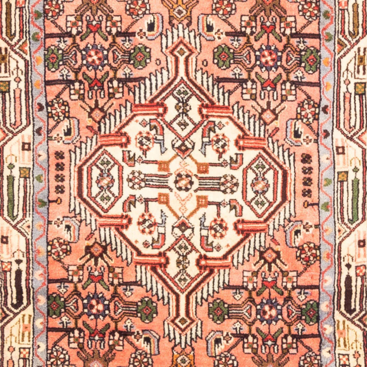 Tapis de couloir Tapis persan - Nomadic - 297 x 80 cm - rouge