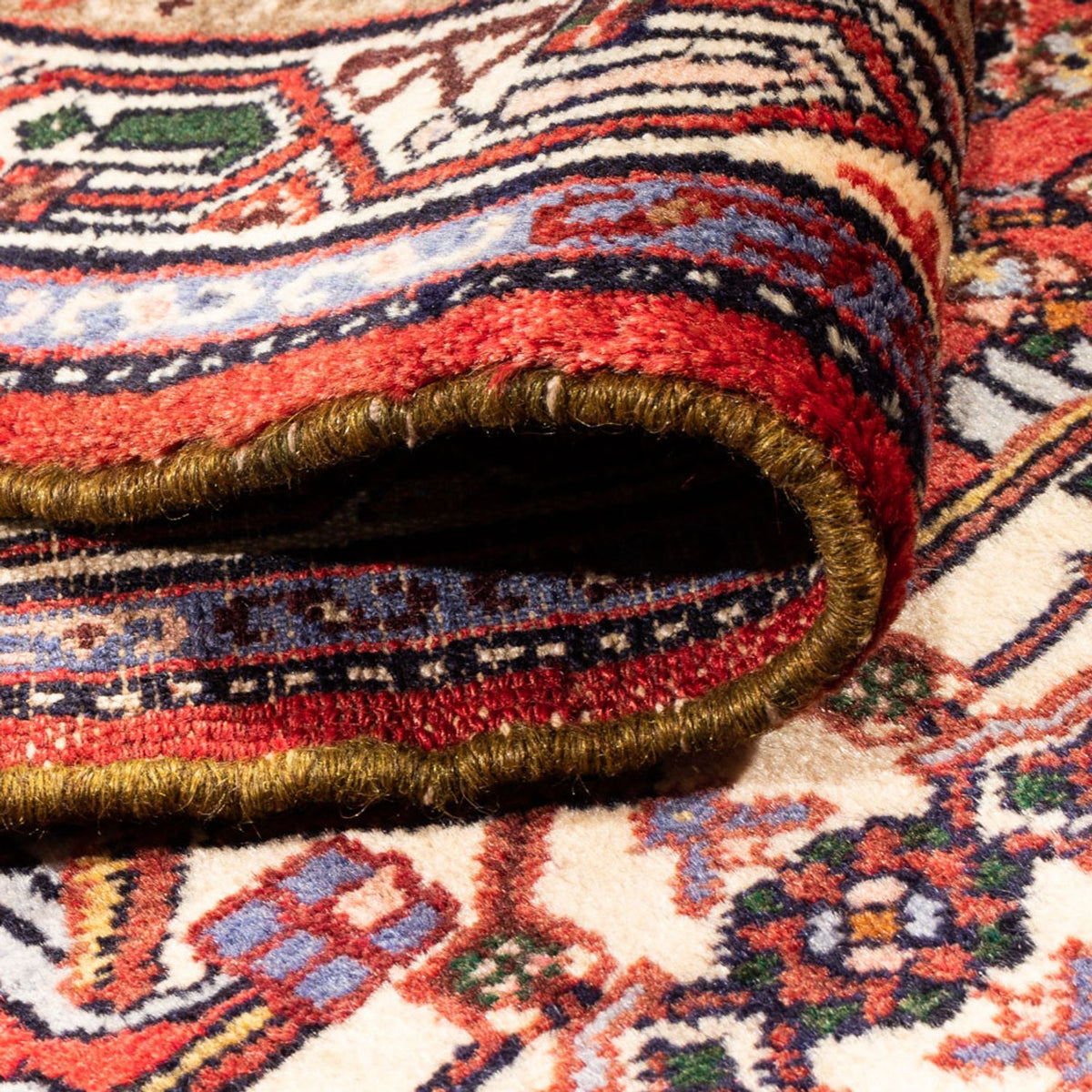Tapis de couloir Tapis persan - Nomadic - 282 x 77 cm - rouge