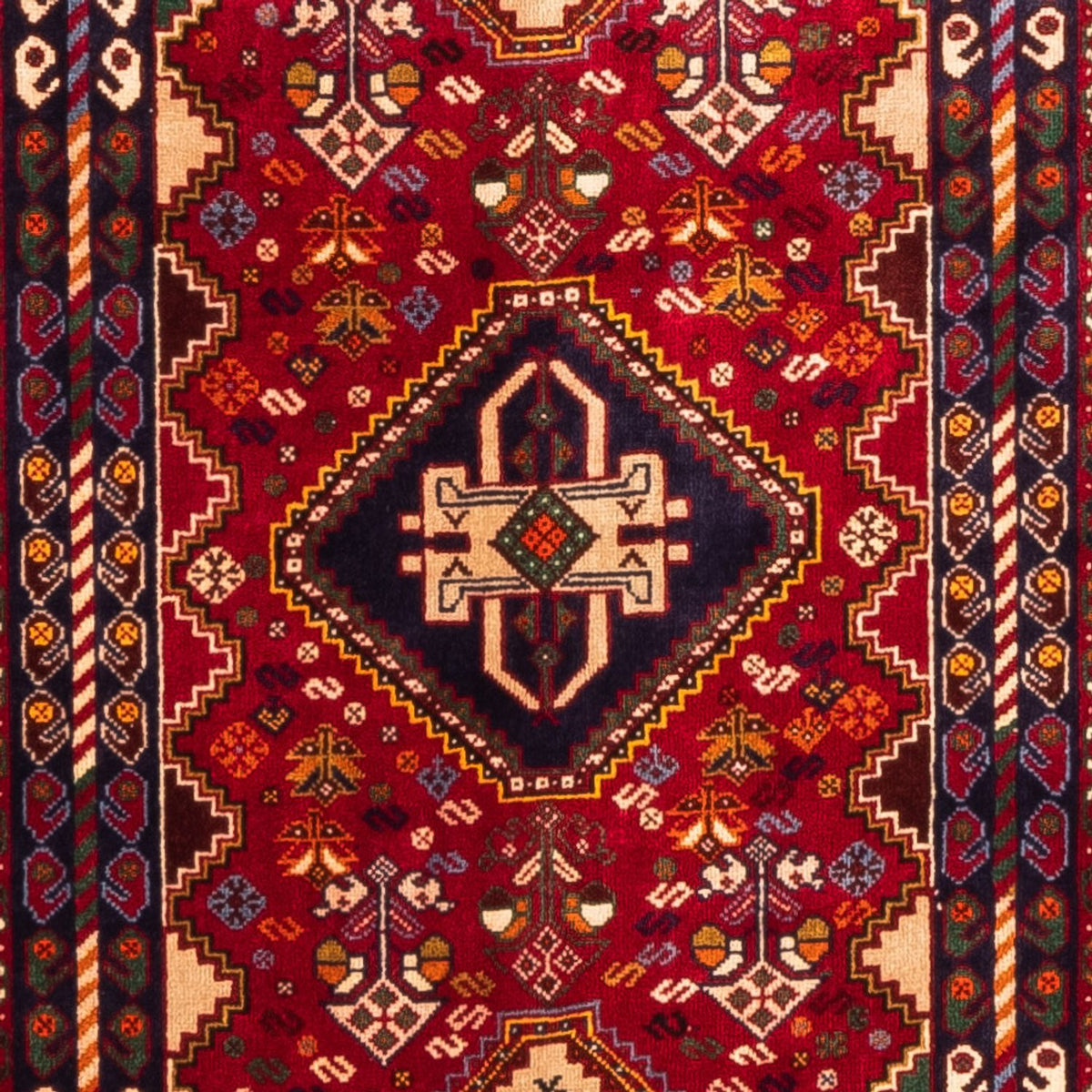 Tapis de couloir Tapis persan - Nomadic - 320 x 82 cm - rouge