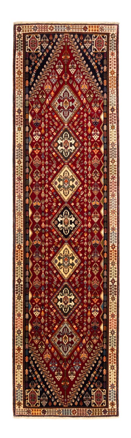 Tapis de couloir Tapis persan - Nomadic - 308 x 82 cm - rouge