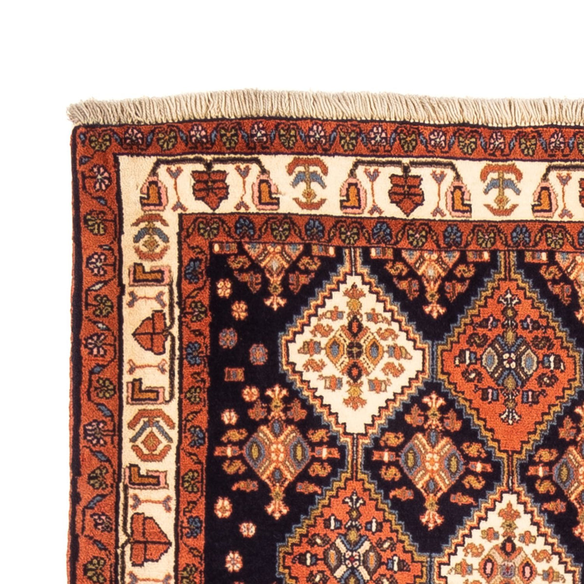 Tapis de couloir Tapis persan - Nomadic - 232 x 80 cm - bleu foncé