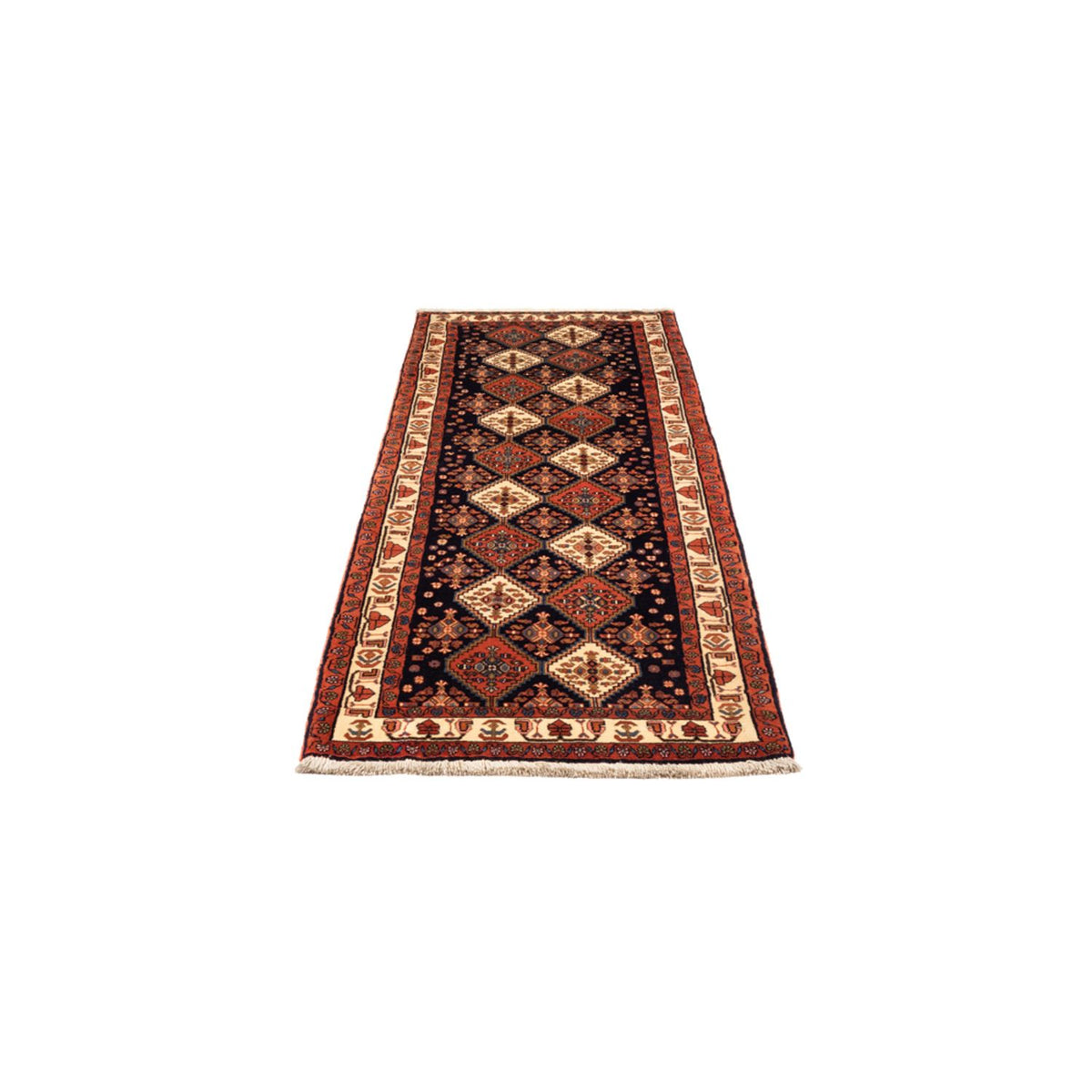 Tapis de couloir Tapis persan - Nomadic - 232 x 80 cm - bleu foncé