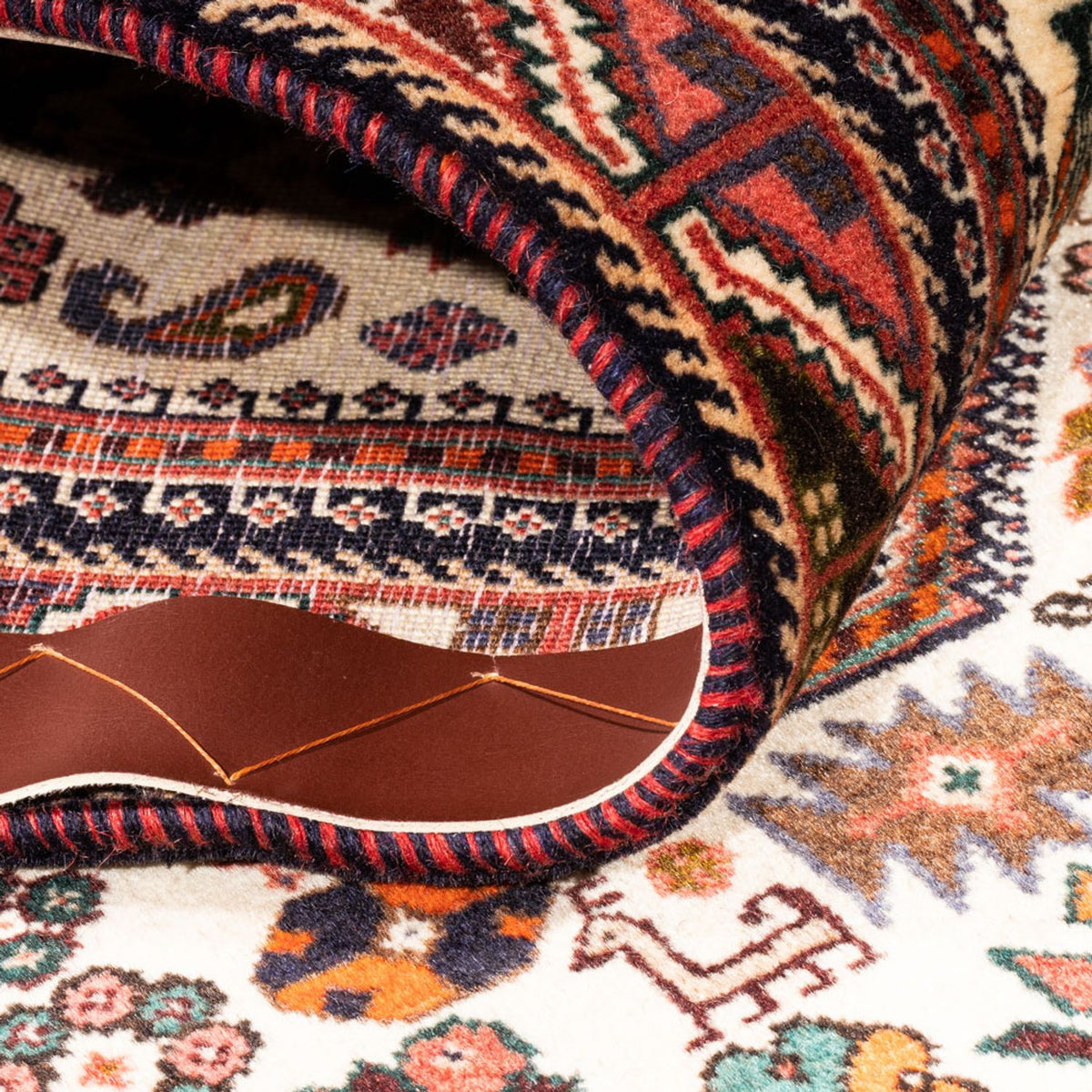 Tapis de couloir Tapis persan - Nomadic - 250 x 80 cm - crème