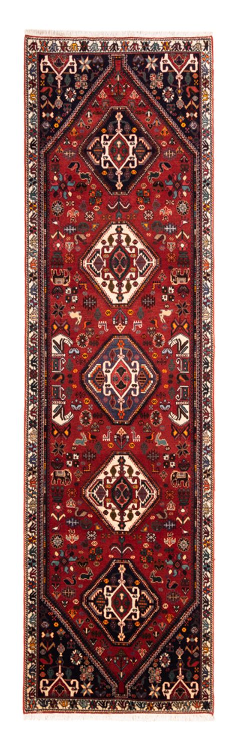 Tapis de couloir Tapis persan - Nomadic - 294 x 83 cm - rouge