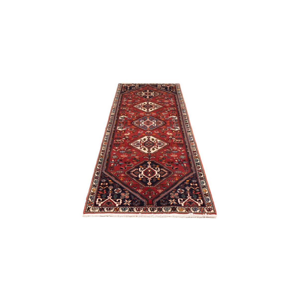 Tapis de couloir Tapis persan - Nomadic - 294 x 83 cm - rouge