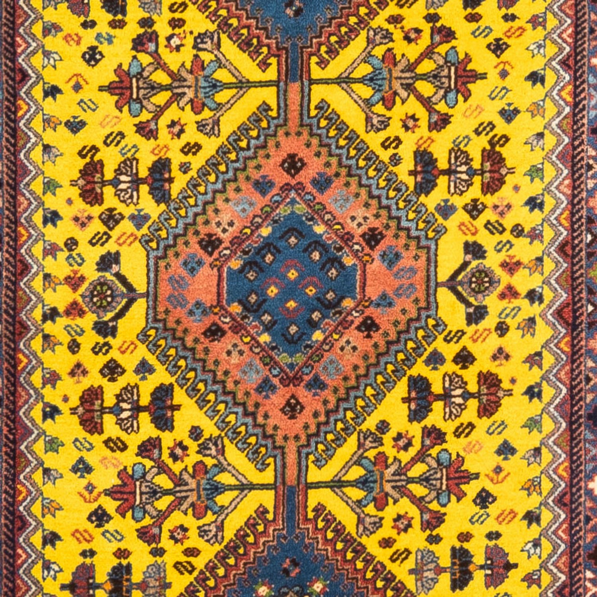 Tapis de couloir Tapis persan - Nomadic - 287 x 80 cm - jaune