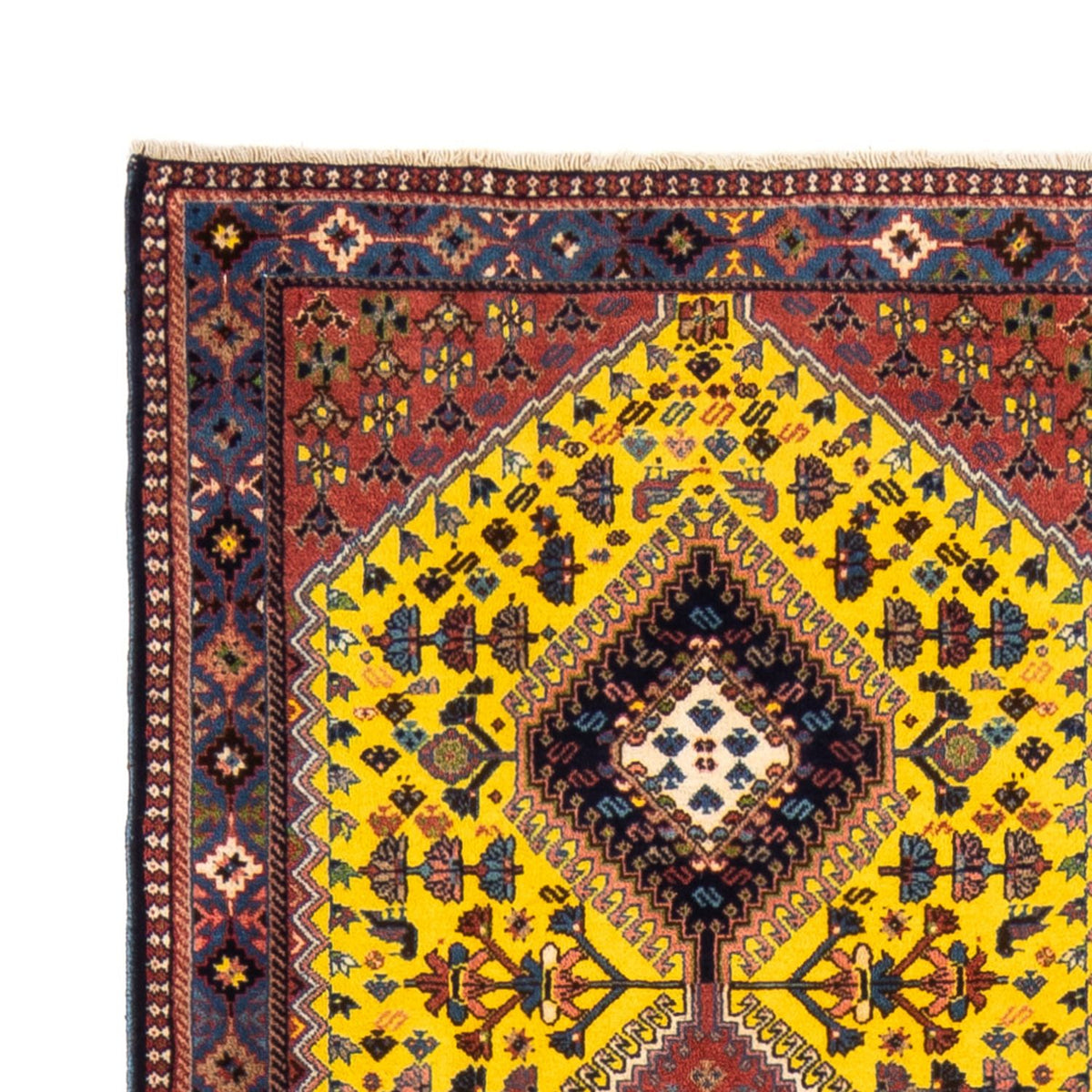 Tapis de couloir Tapis persan - Nomadic - 287 x 80 cm - jaune